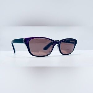 Success S5-83 Black Purple Oval Sunglasses Frames Only